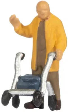 N15549 Senior Citizens w/Walking Frames (5) Figure Set - Image 6