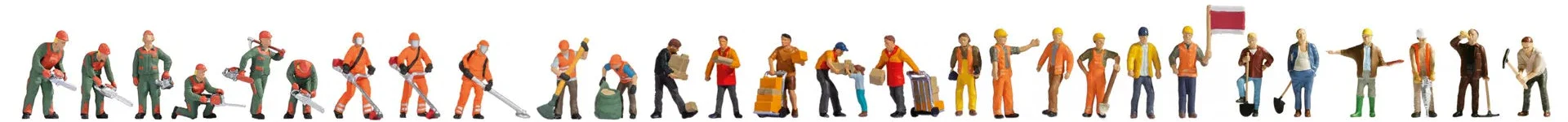 N16052 At Work (29) Mega Economy Figure Set