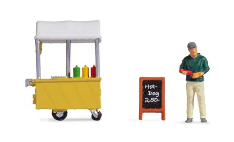 N16505 Hot Dog Stall Tiny Scenes Set