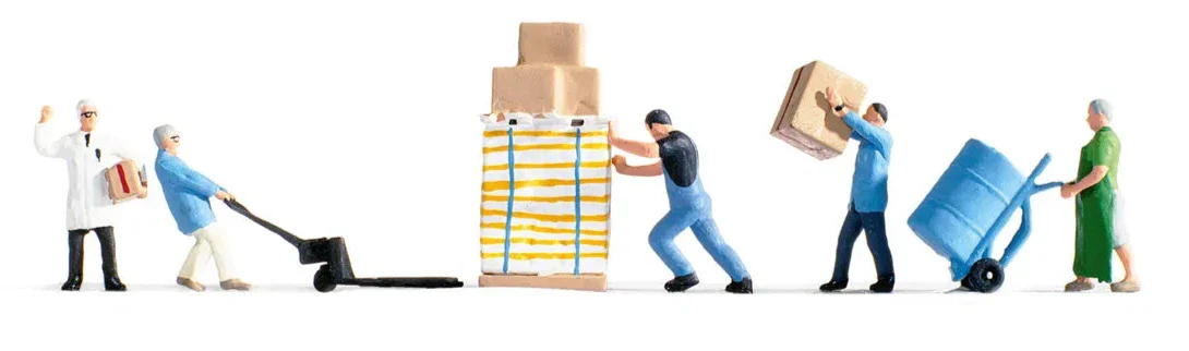 N15038 Warehousemen and Accessories Figure Set of 5 - Image 2