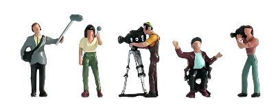 N15573 TV Camera Crew Figure Set of 5