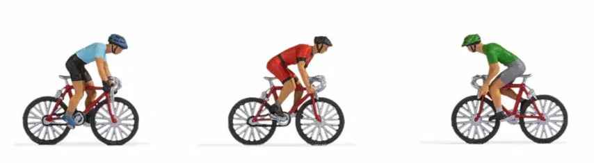 N15897 Racing Cyclists (3) Figure Set
