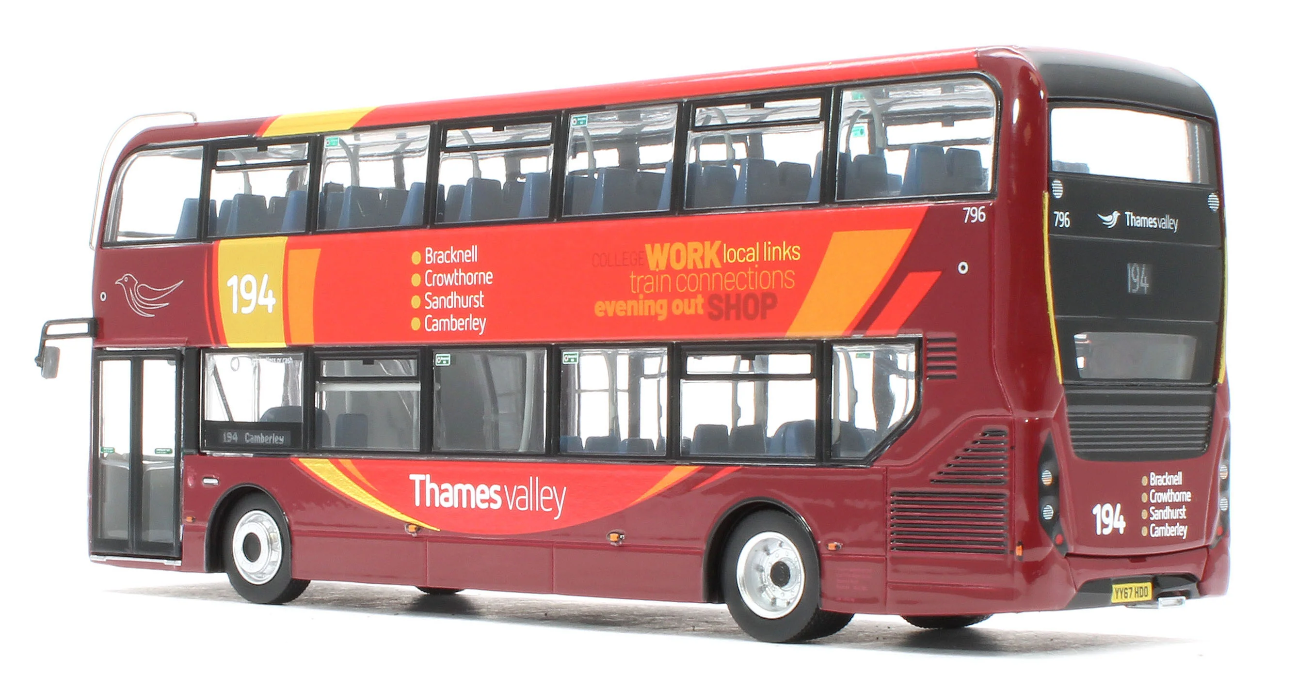 UK6545 ADL Enviro 400 Thames Valley Buses (796 - YY67 HDO) - Image 3