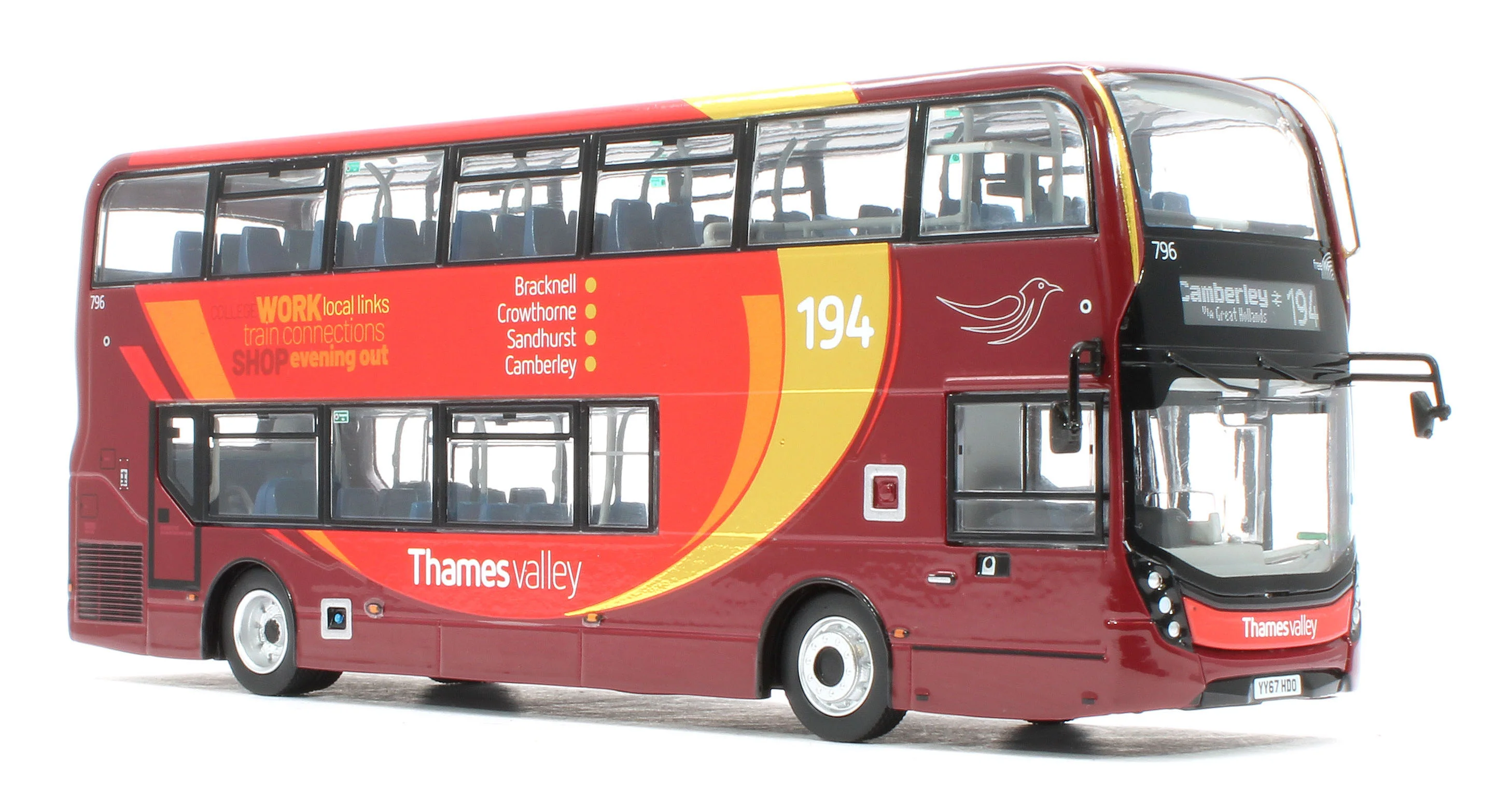 UK6545 ADL Enviro 400 Thames Valley Buses (796 - YY67 HDO) - Image 6