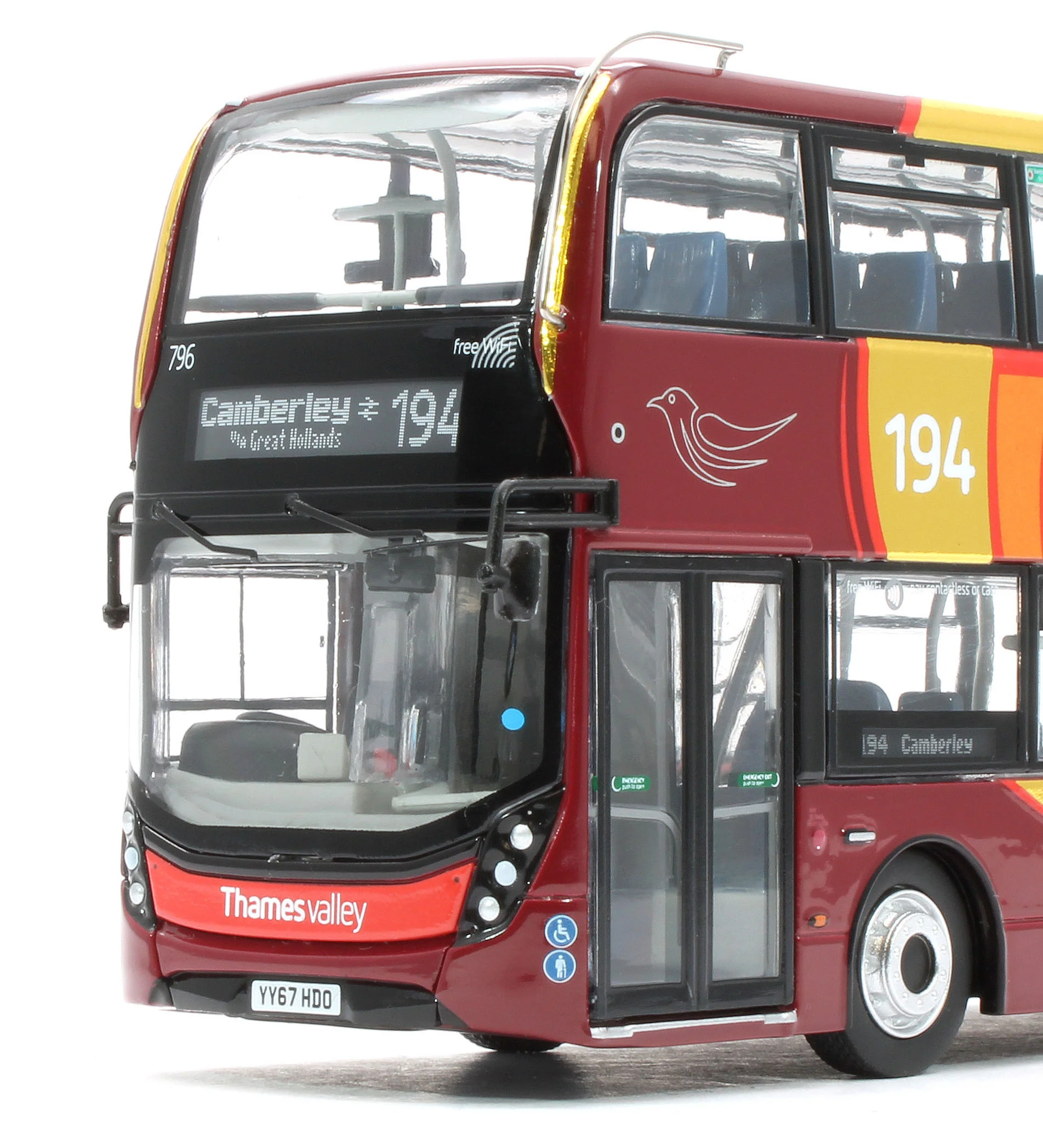 UK6545 ADL Enviro 400 Thames Valley Buses (796 - YY67 HDO) - Image 9