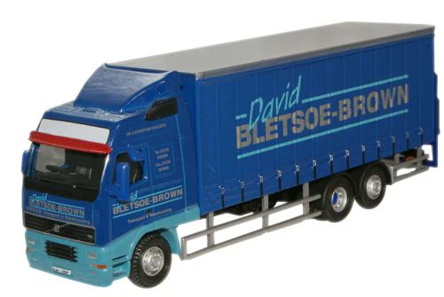76VOL01CL Volvo FH Curtainside Lorry David Bletsoe Brown