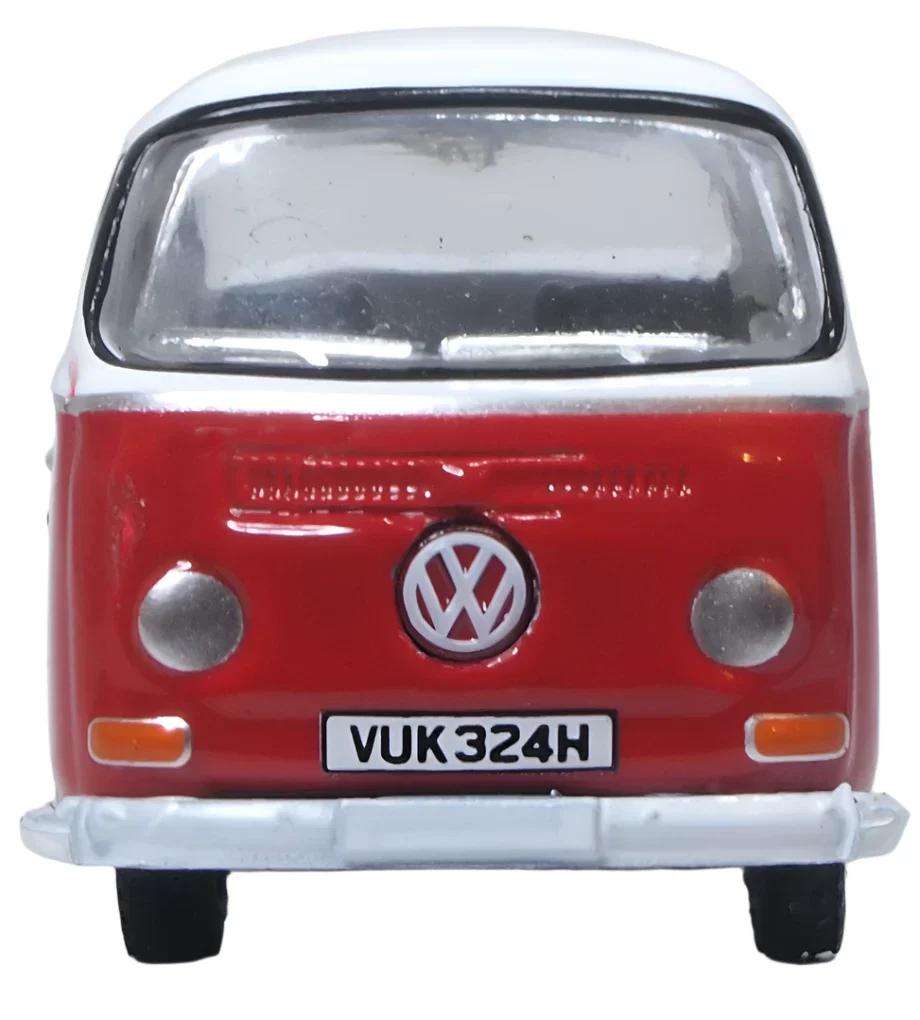 76VW033 VW Bay Window Pick Up Poppy Red/White - Image 2