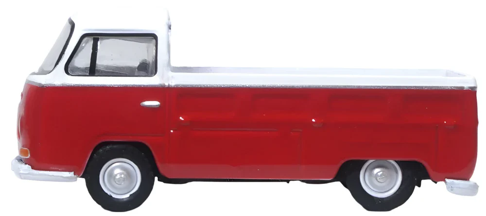 76VW033 VW Bay Window Pick Up Poppy Red/White - Image 3
