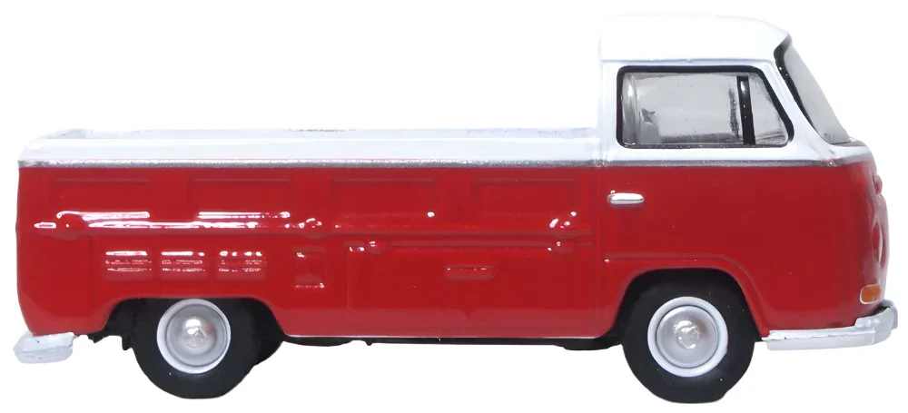 76VW033 VW Bay Window Pick Up Poppy Red/White - Image 4