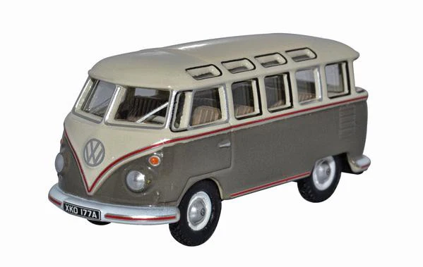 76VWS009 VW T1 Samba Bus Mouse Grey/Pearl White
