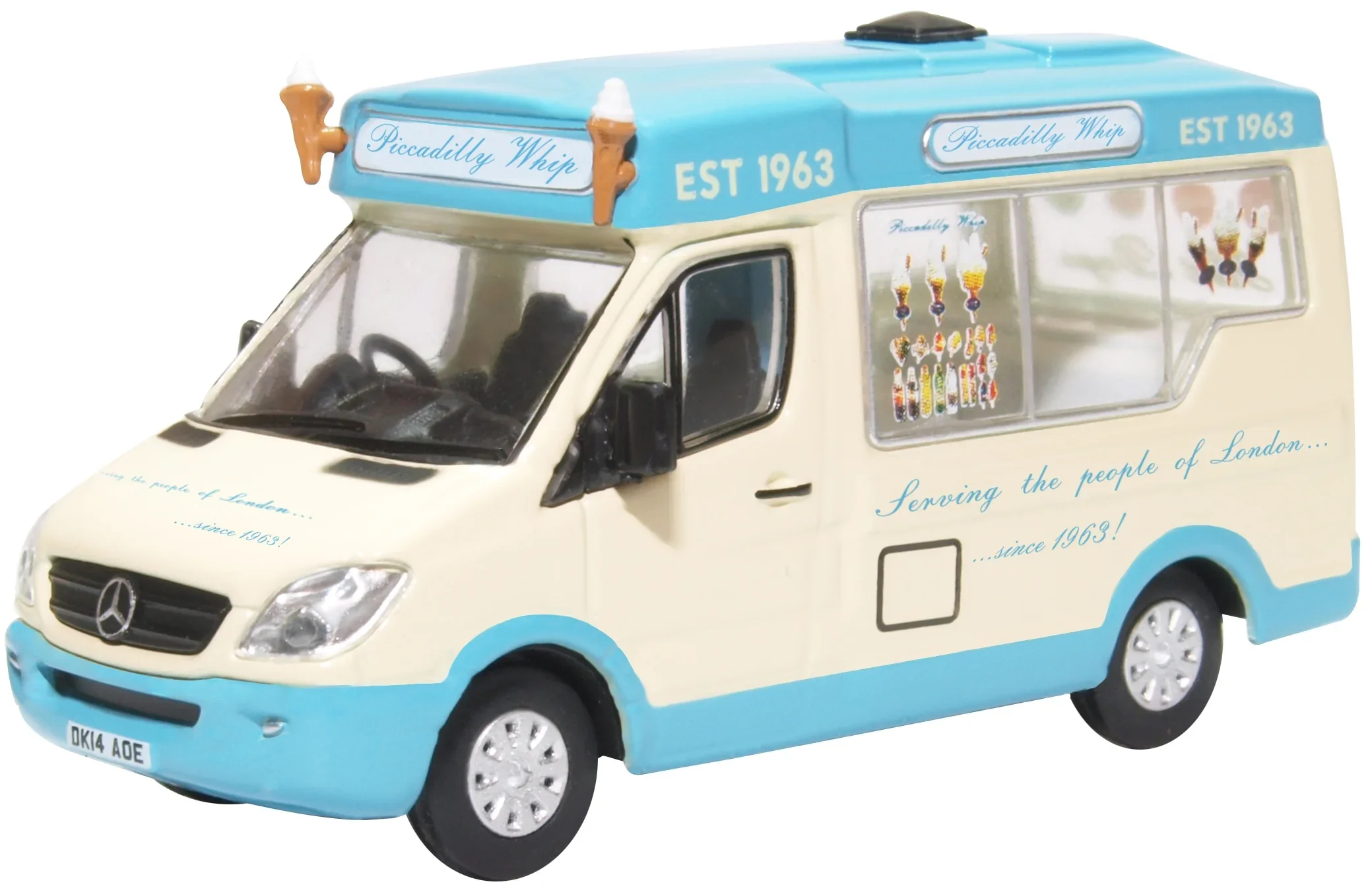 76WM007 Whitby Mondial Ice Cream Van Piccadilly Whip