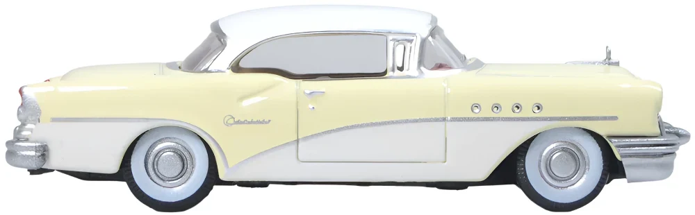 87BC55008 1955 Buick Century Condor Yellow/Dover White - Image 4