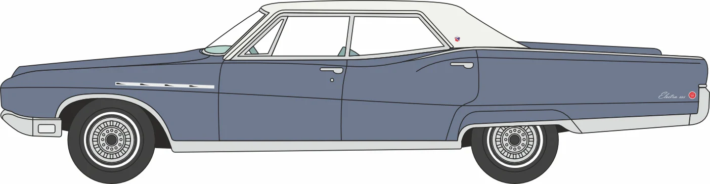 87BE68002 1968 Buick Electra 225 Medium Teal Blue Mist/Parchment