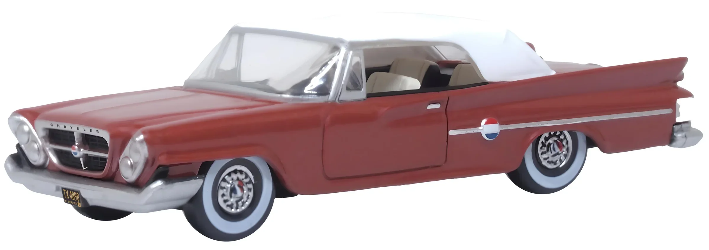 87CC61004 1961 Chrysler 300 Convertible (Closed) Cinnamon/White