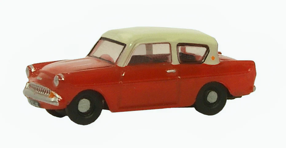 N105001 Ford Anglia Red/Cream
