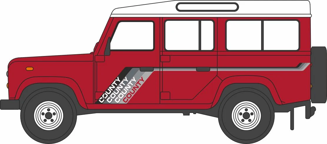 NDEF018 Land Rover Defender LWB Masai Red