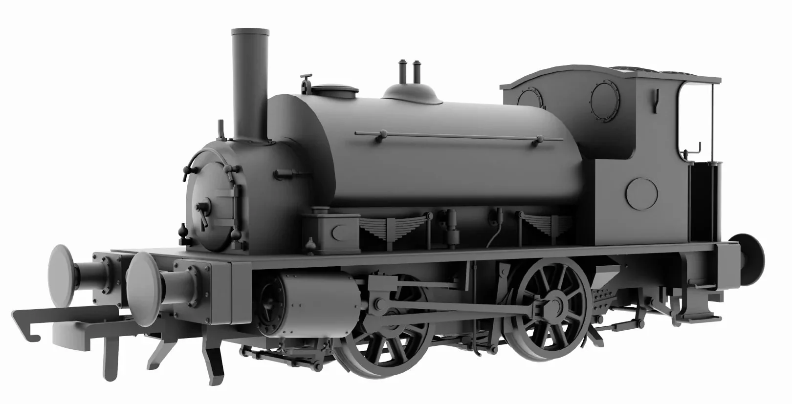 OR76CRP003 CR Class 264/611 LMS Plain Black 16028 Steam Locomotive
