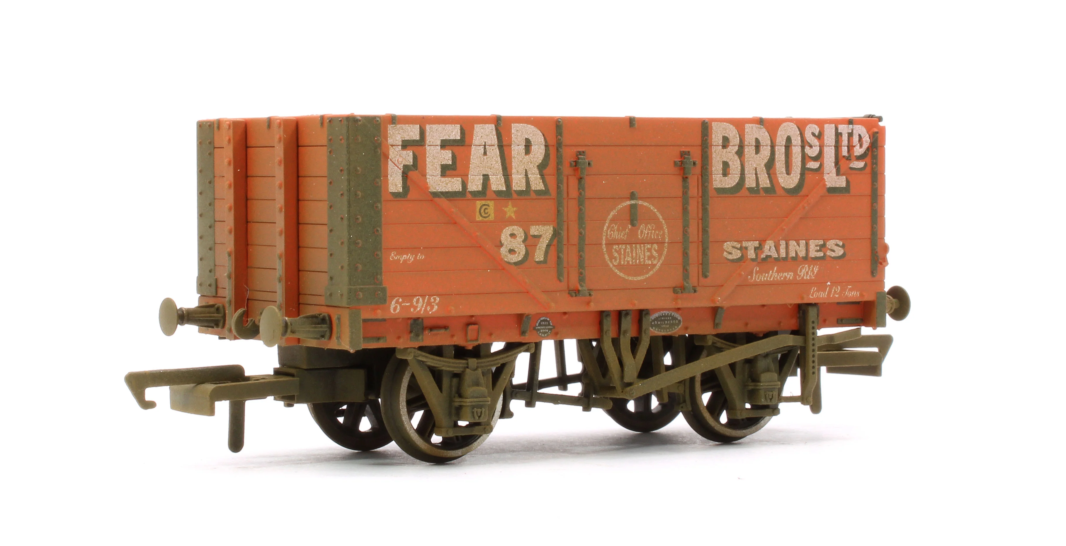 Pre-Owned OR76MW7029 7 Plank Mineral Wagon Set Of 3 - Weathered - Image 5