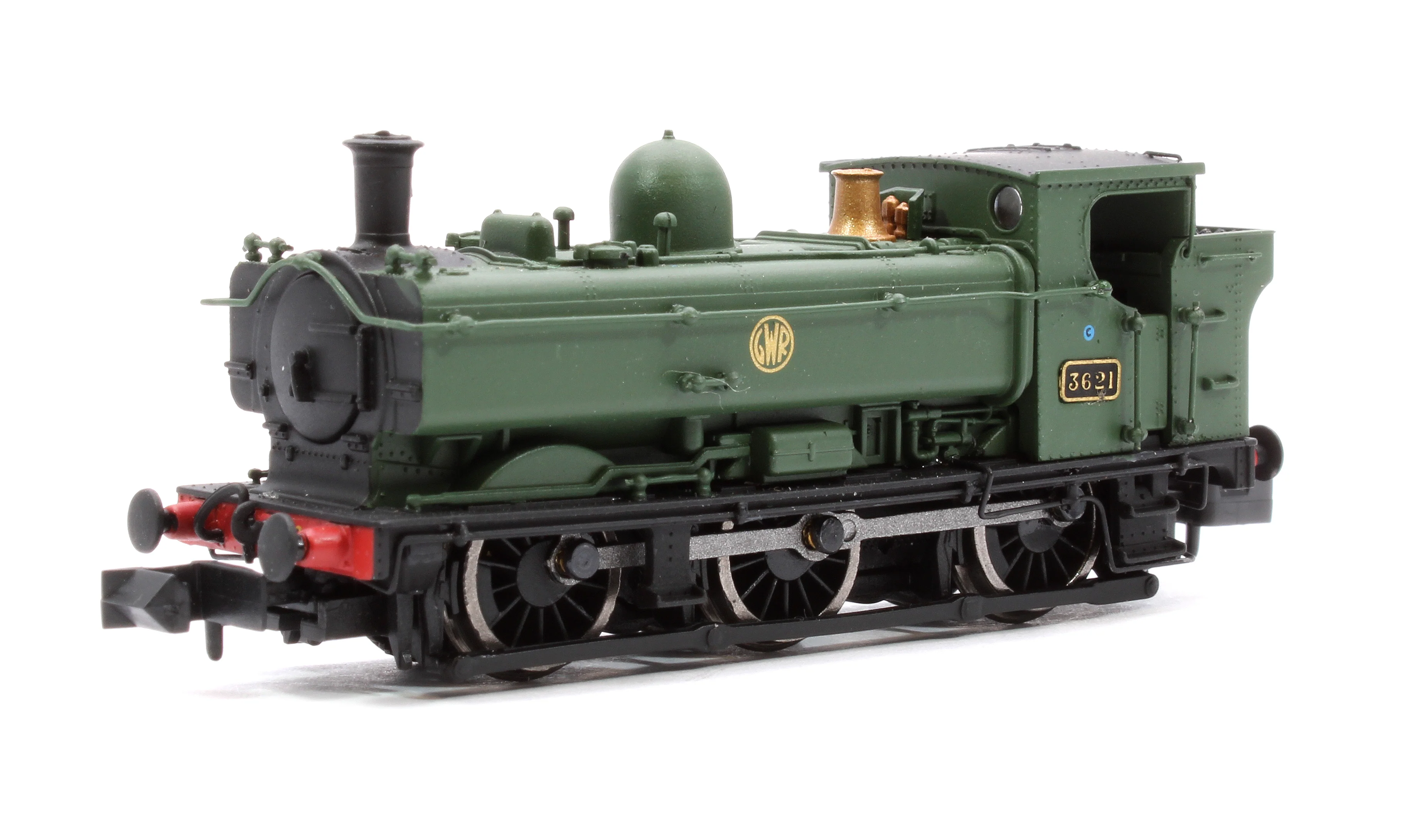 2S-007-030D GWR 57xx 0-6-0 Pannier 3621 GWR Shirtbutton - DCC Fitted