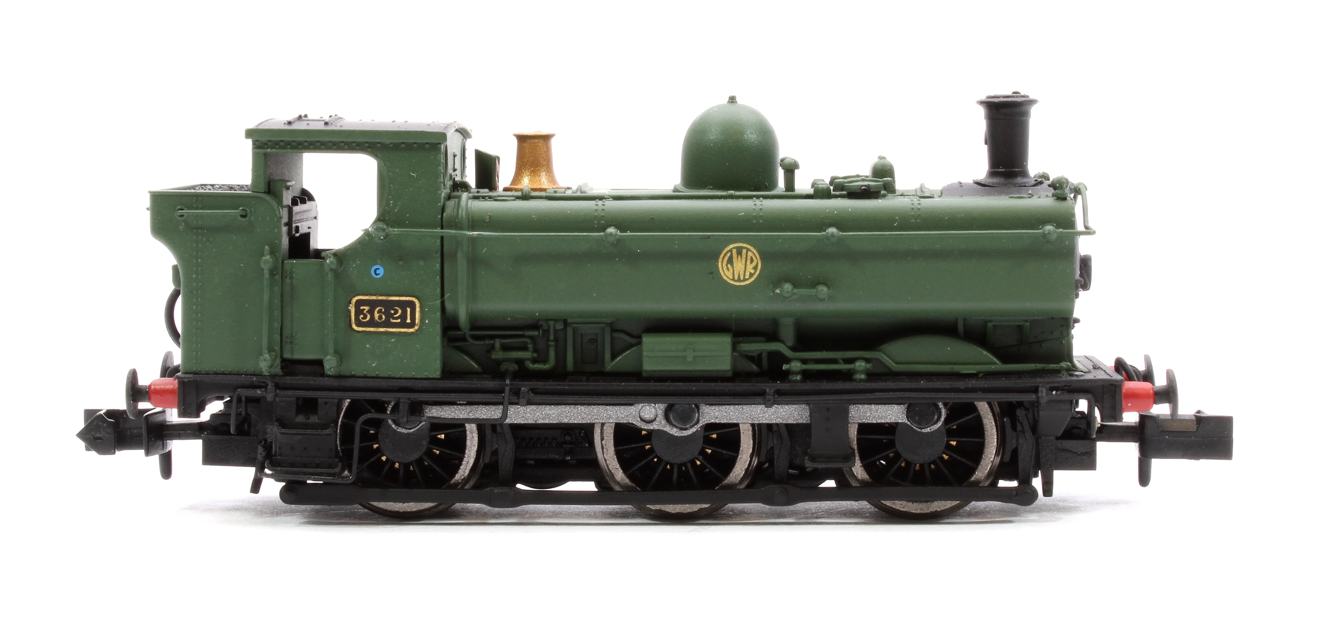 2S-007-030D GWR 57xx 0-6-0 Pannier 3621 GWR Shirtbutton - DCC Fitted - Image 6