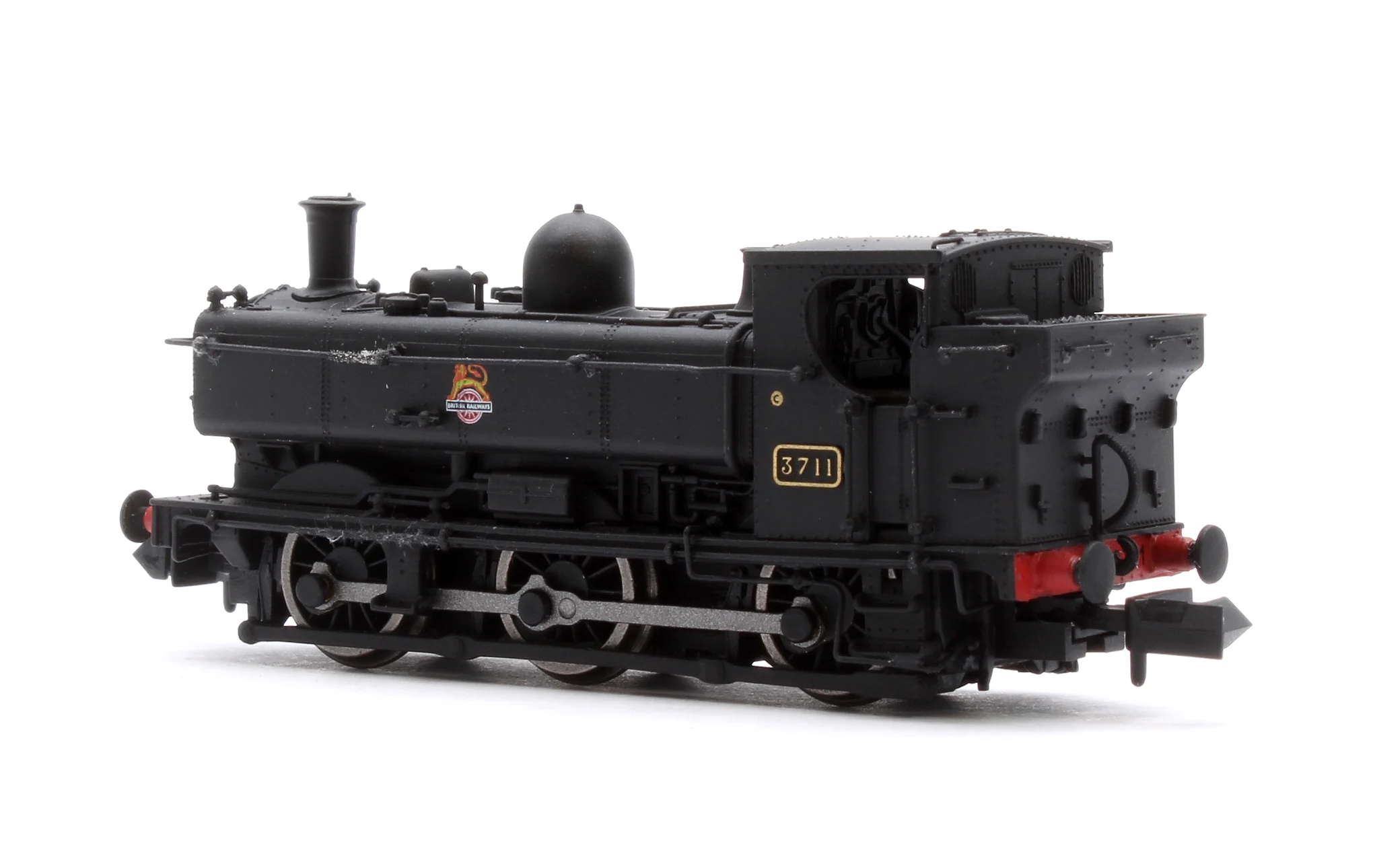 2S-007-033D GWR 57xx 0-6-0 Pannier 3711 BR Black Early Crest - DCC Fitted - Image 2