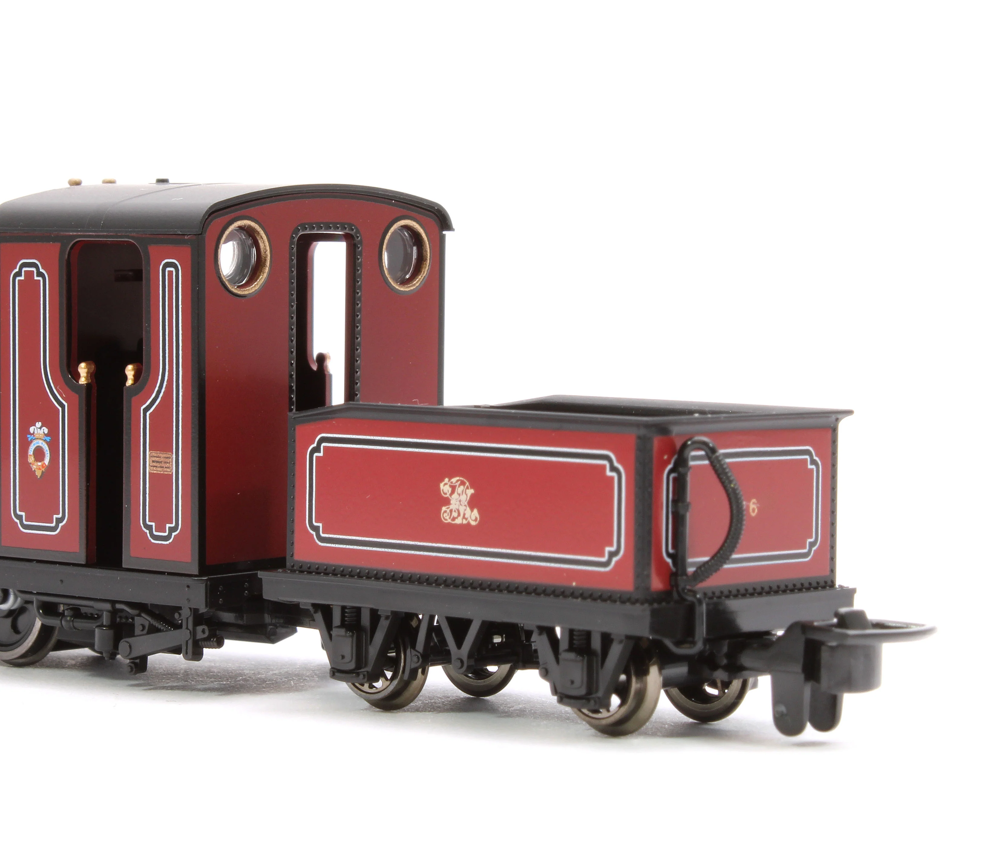 51251J Kato/Peco Ffestiniog Railway Large England “LITTLE GIANT” Locomotive (Maroon) - Image 9