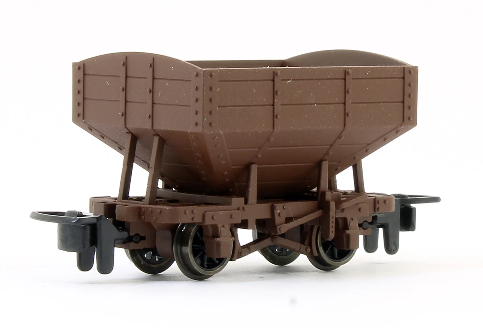 GR340UB GLT OO-9 Snailbeach District Railway 4-wheel Hopper Wagon - plain brown - Image 2