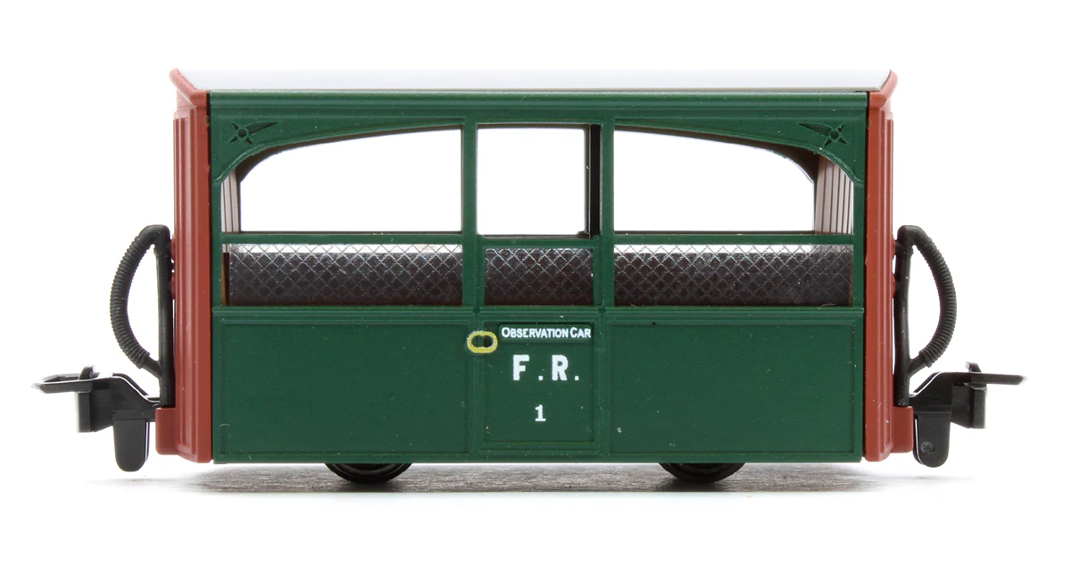 GR562 GLT OO-9 Ffestiniog Railway 4-wheel Bug Box coach Col. Stephens livery, Zoo car - Image 2