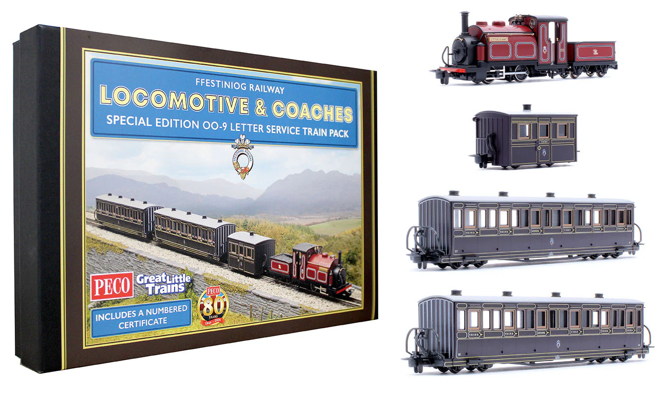 GR1006 Ffestiniog Railway 'Little Giant' Locomotive & Special Edition - Letter Service Train Pack