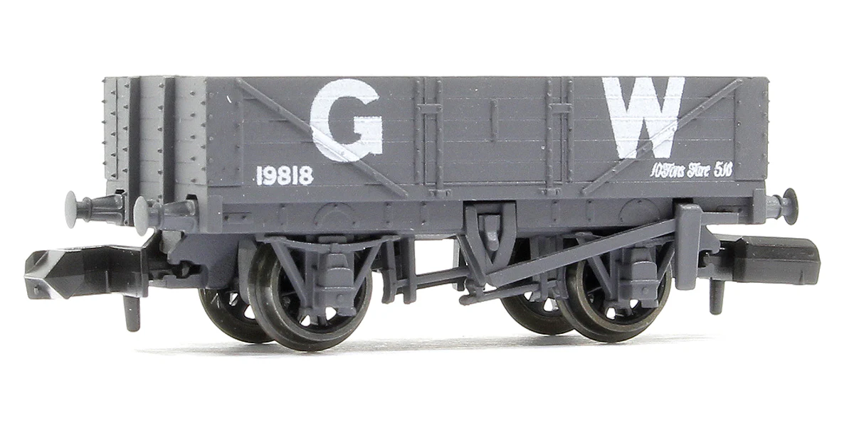 NR5000W 9ft 5 plank open wagon, GWR, grey No.19818