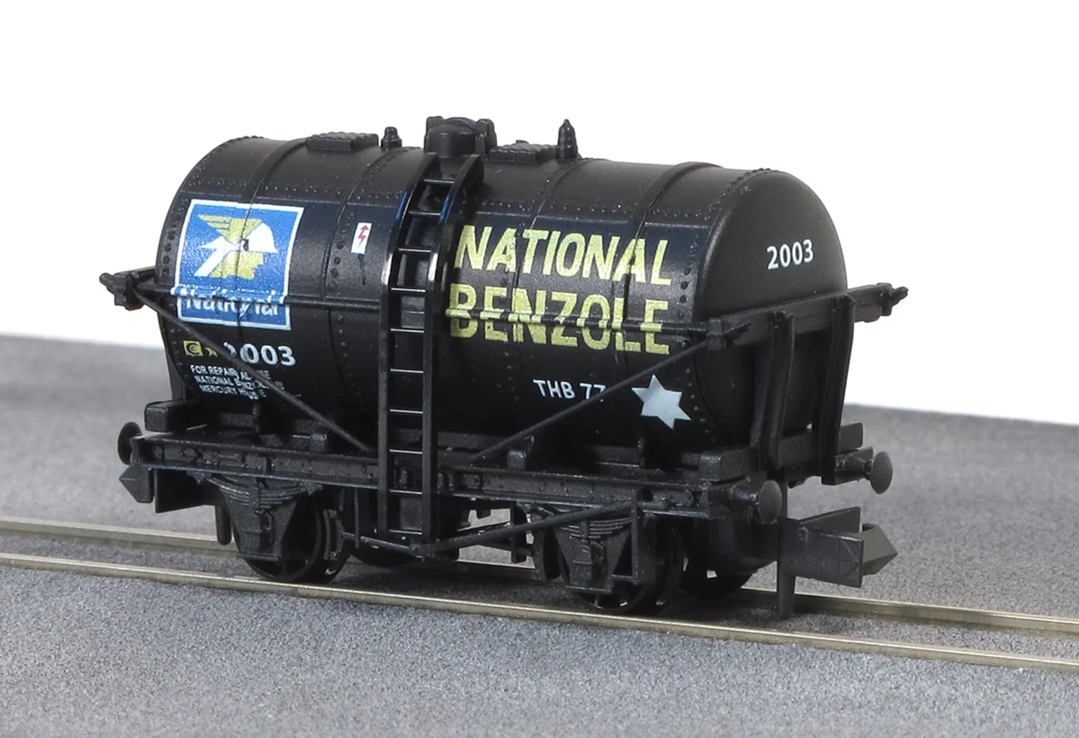 NRP181 4-wheel 10ft tank wagon "National Benzole" in black No.2003