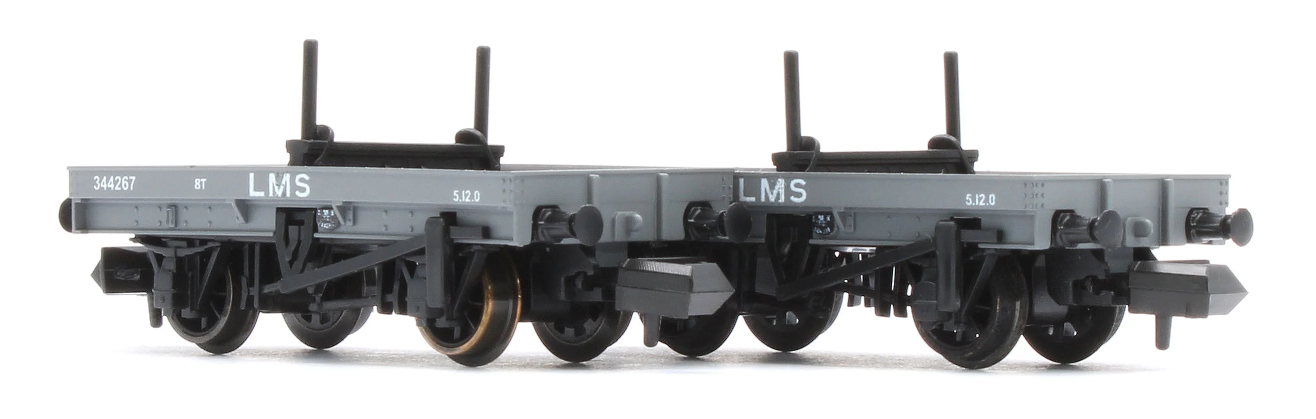 NR1153M 4 Wheel LMS Bolster Wagon Twin Pack - Image 8