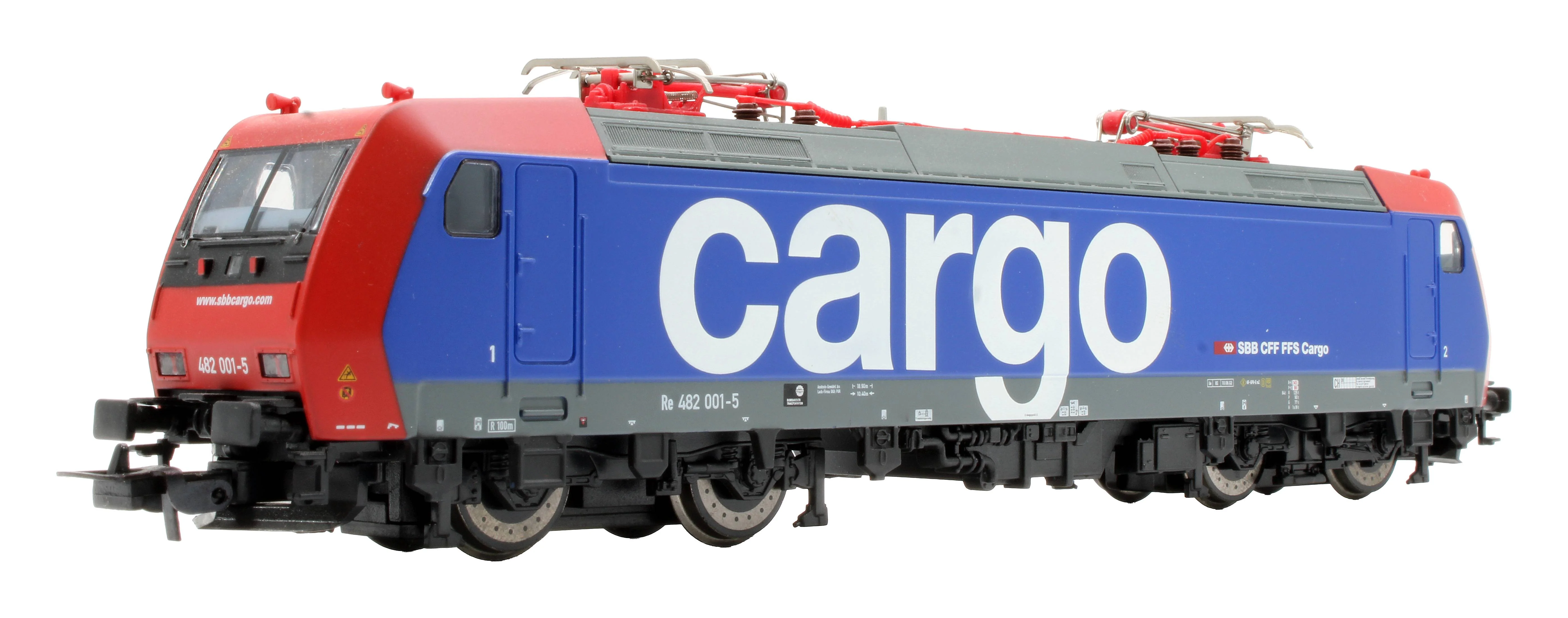 Pre-Owned Piko 57431 Class BR185 Electric Loco Of The Swiss SBB in 'Cargo' Red & Blue Livery Epoch V - Image 2