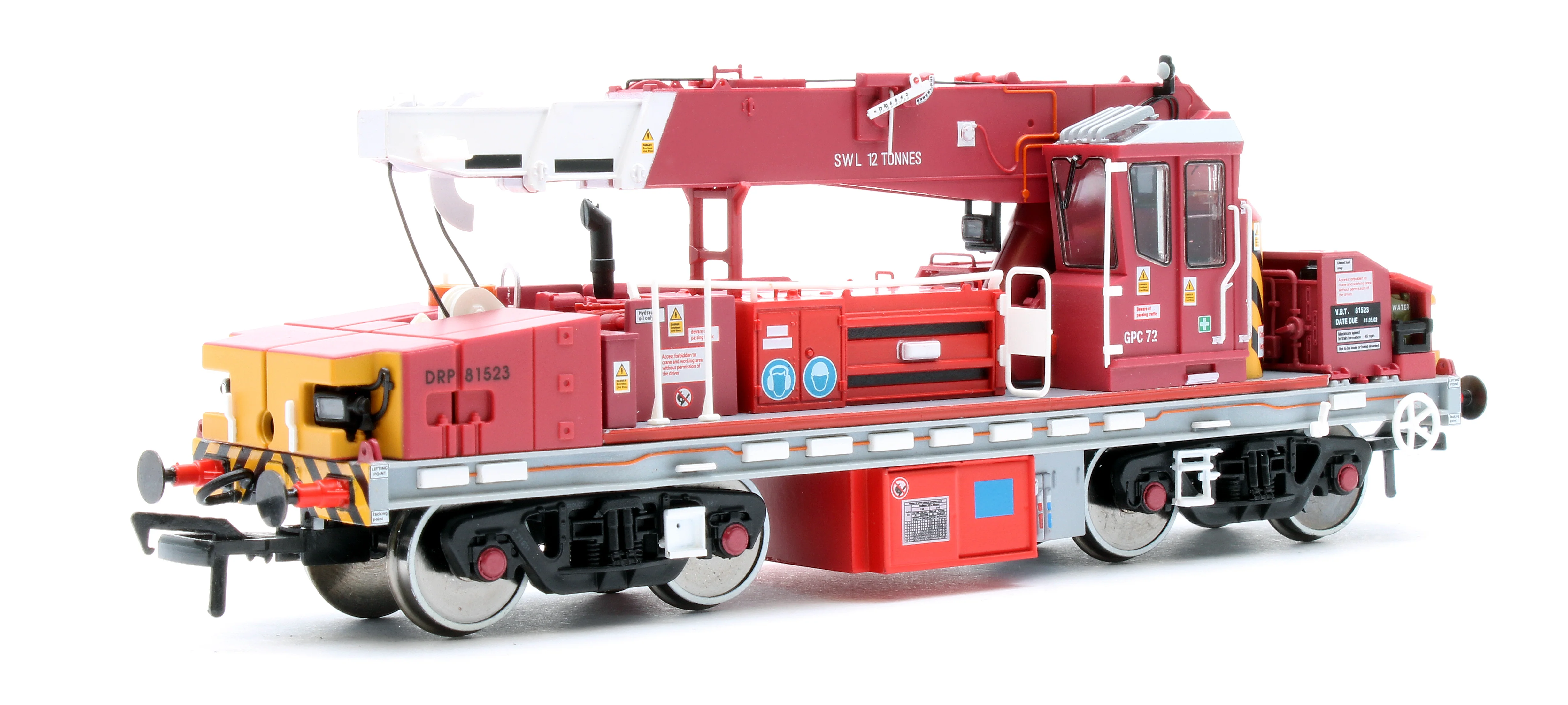E87049 Plasser 12T YOB Diesel-Hydraulic Crane DRP81523 Javis/Fastline Maroon
