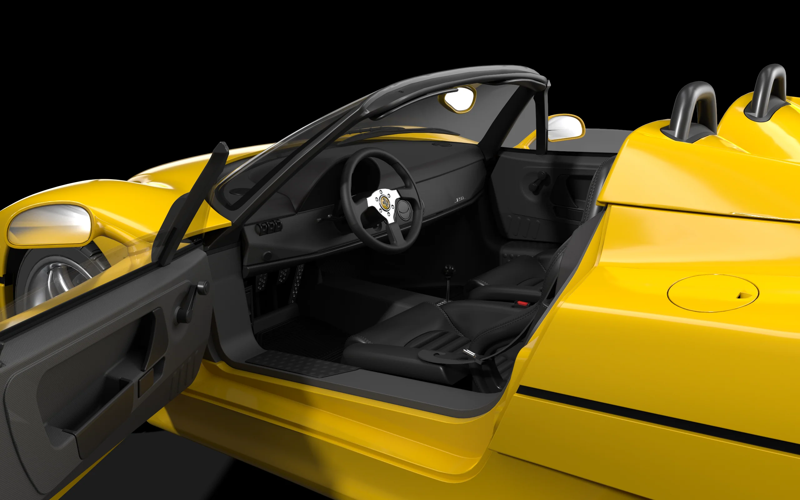 HK63 Ferrari F50- Giallo Modena - Image 4