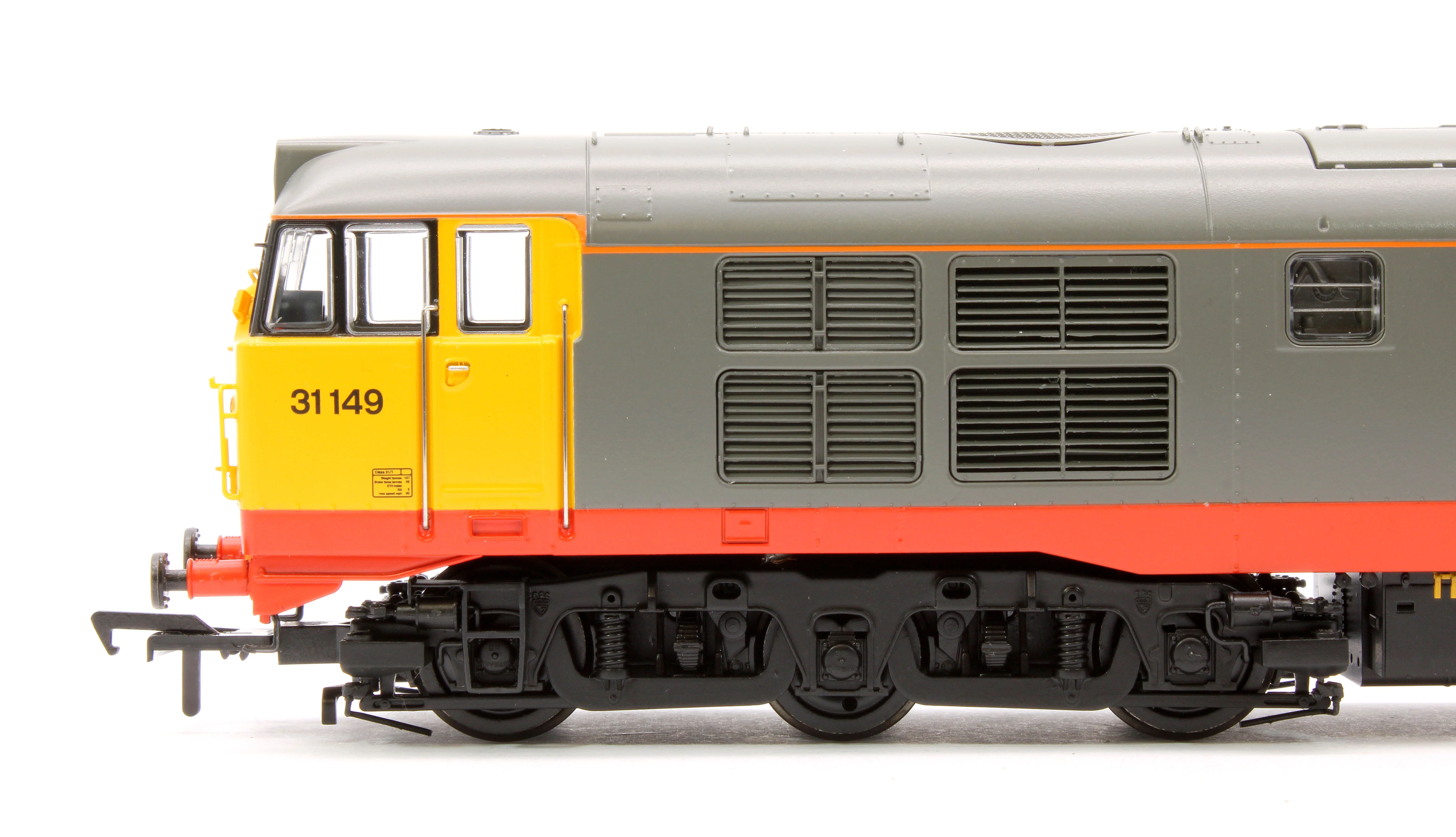 35-821A Class 31/1 Refurbished 31149 BR Railfreight (Red Stripe) Diesel Locomotive - Image 7