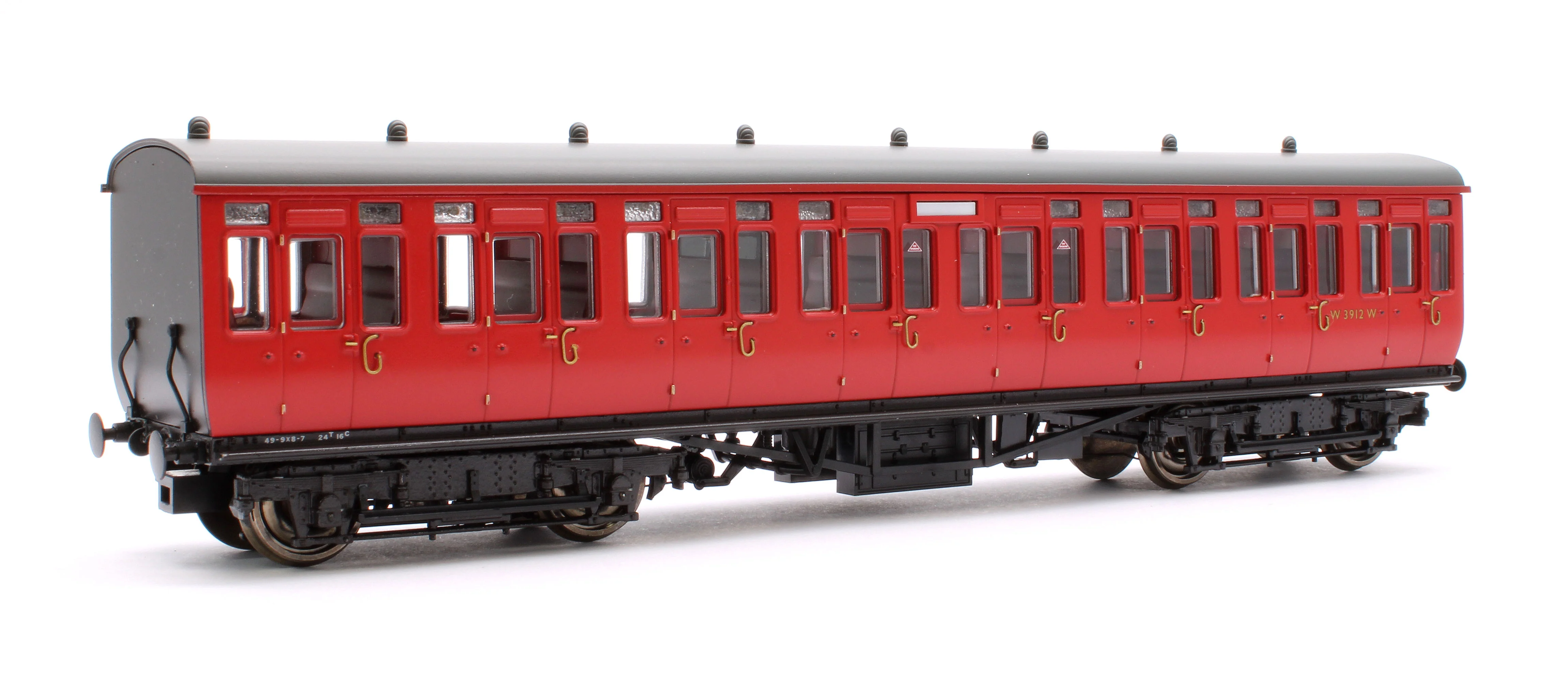 4P-020-512 Pre-Owned GWR Toplight Mainline City BR Maroon All Second 3912 Set 6