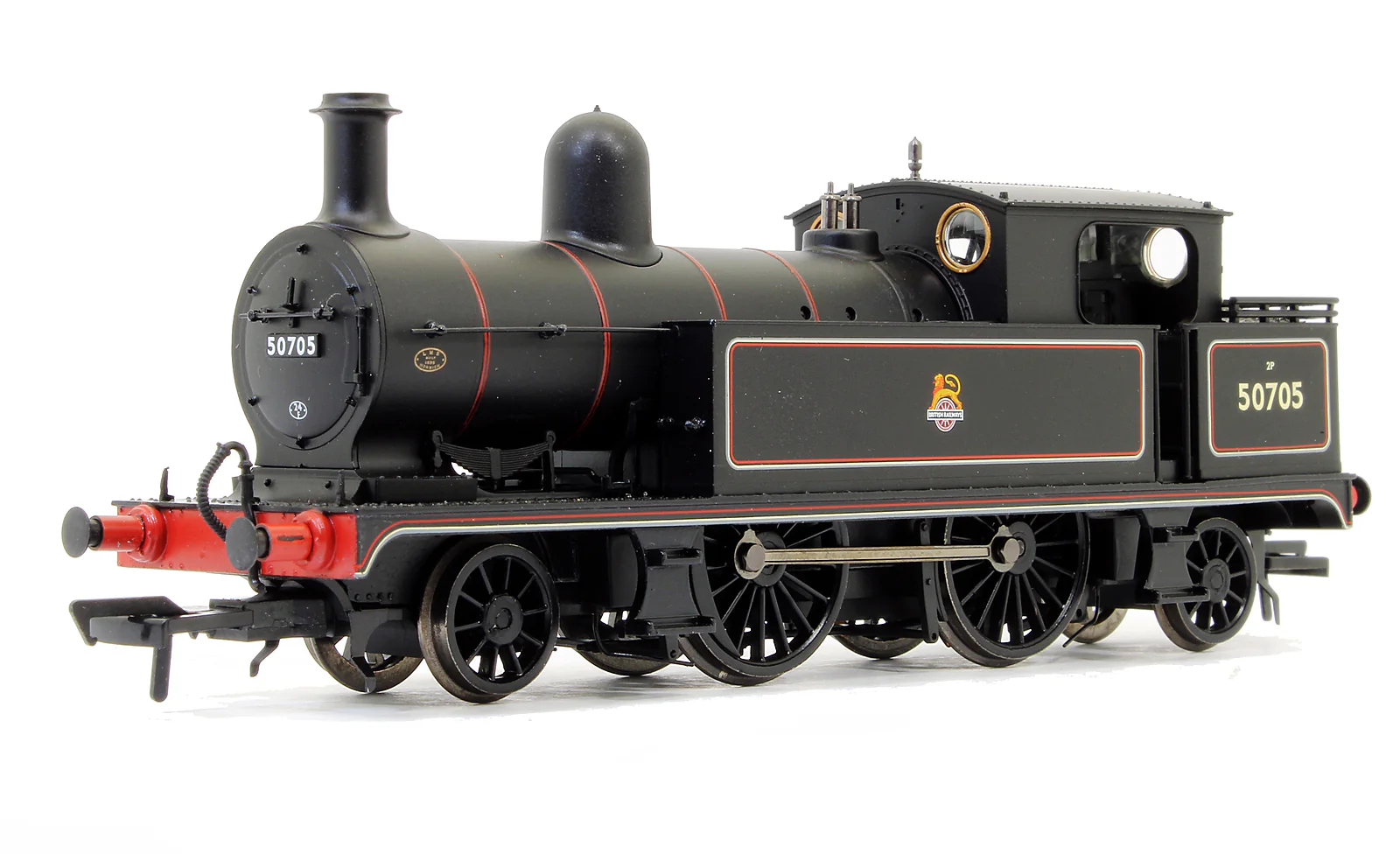 31-169 L&YR 2-4-2 tank 50705 BR Lined Black Early Emblem Steam Locomotive