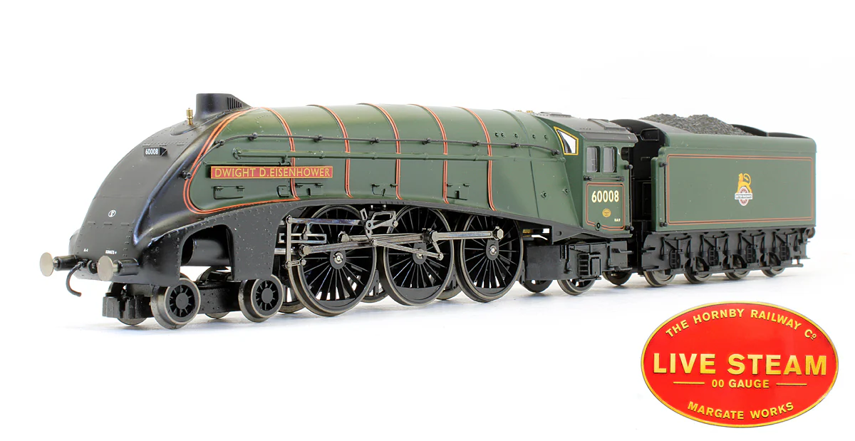 Pre-Owned R2277 Live Steam BR Green 4-6-2 A4 'Dwight D Eisenhower' 60008 Steam Locomotive