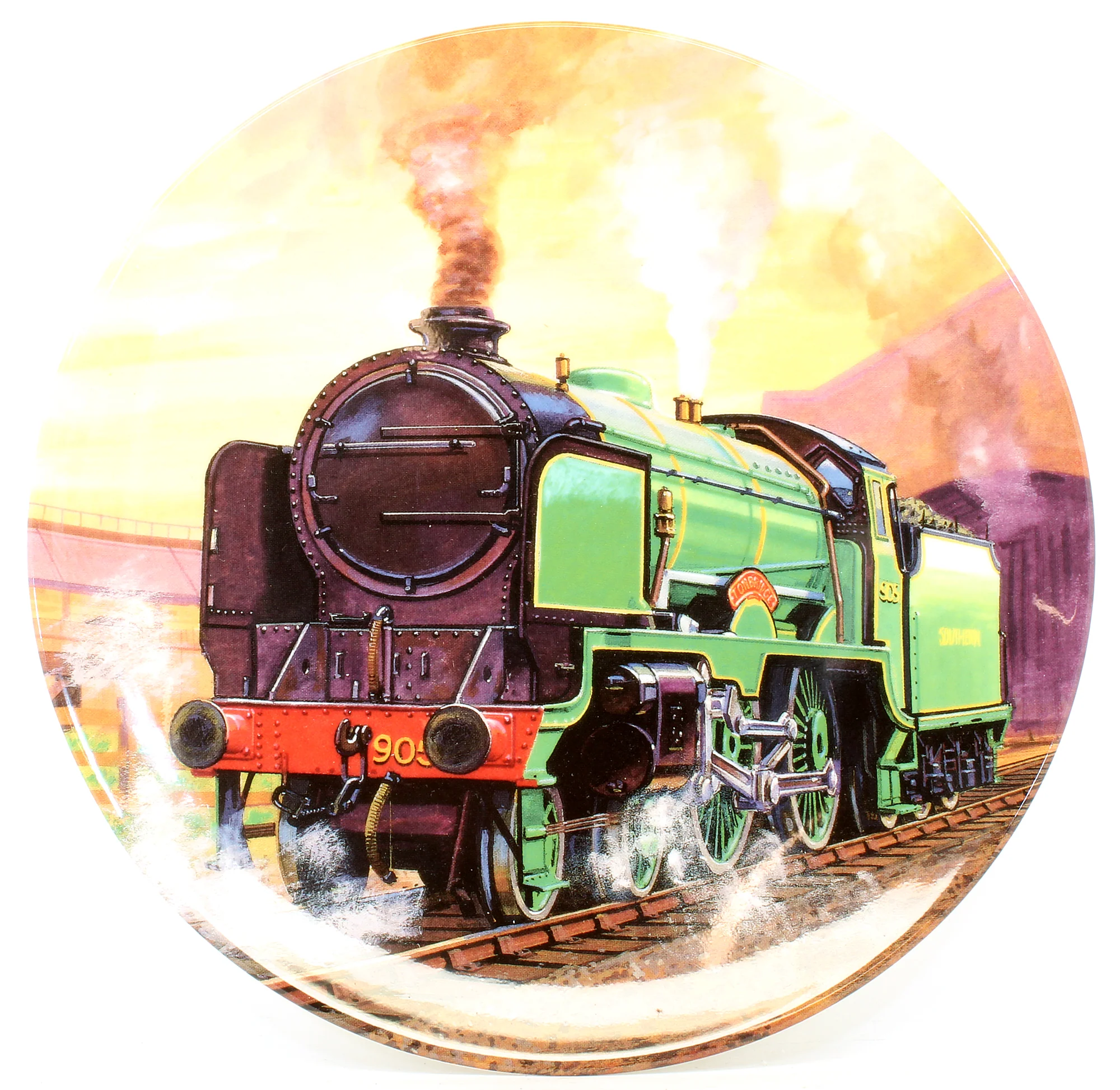 Pre-Owned R648 SR Schools Class 4-4-0 'Tonbridge' 905 Steam Locomotive Limited Edition With Royal Doulton Plate - Image 5
