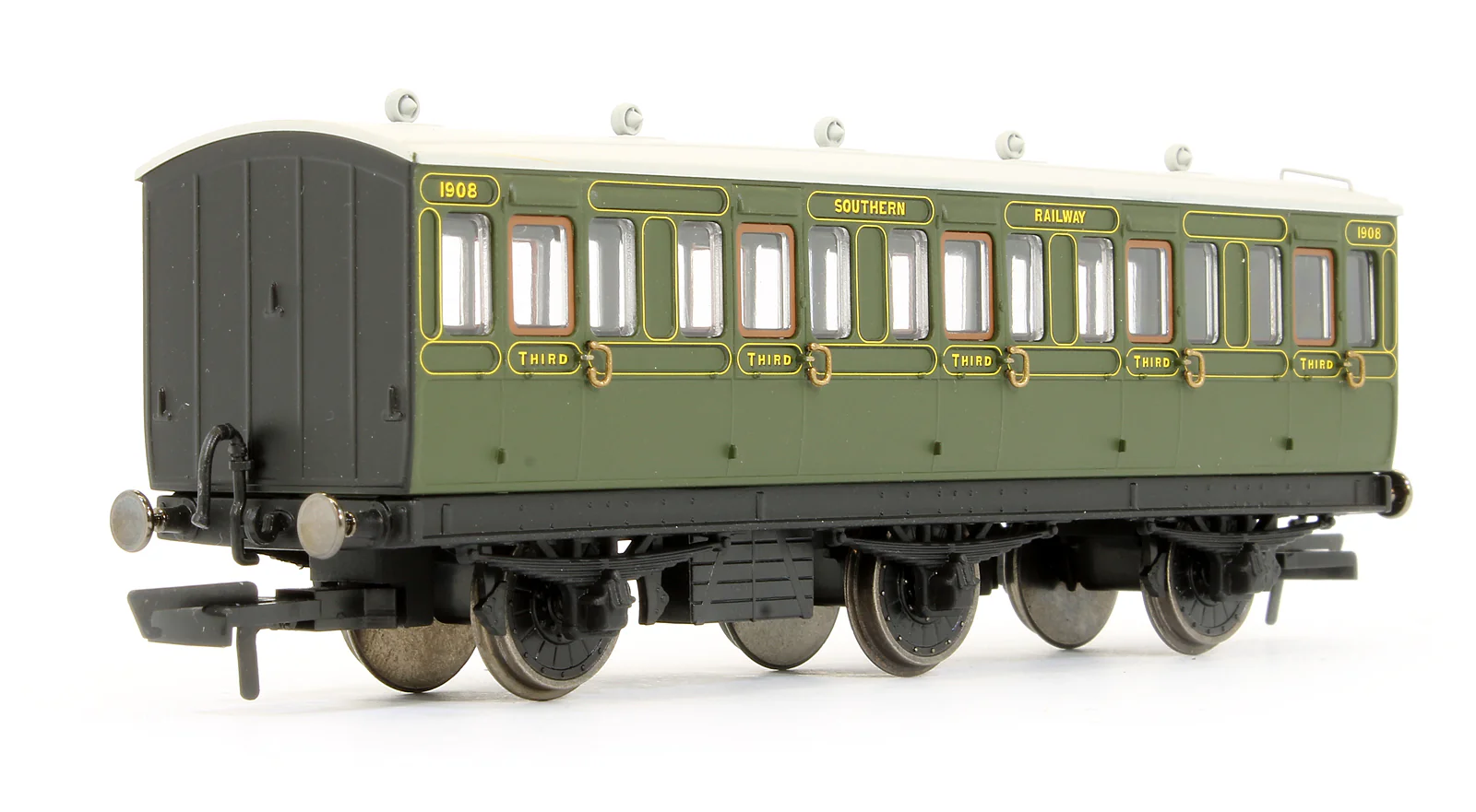 Pre-Owned R40086 SR 6 Wheel 3rd Class Coach No.1908 - Image 2