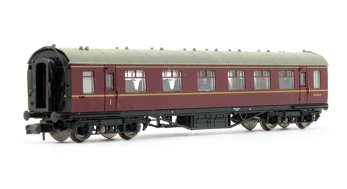 Pre-Owned 374-852 Stanier Composite First & Second Coach BR Maroon 'M9755M' - Image 2