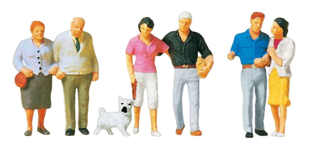 PR10527 Couples (3x2) and Dog Exclusive Figure Set