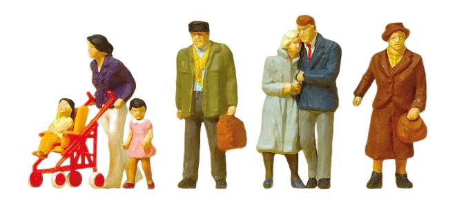 PR10564 Passers By (7) Exclusive Figure Set