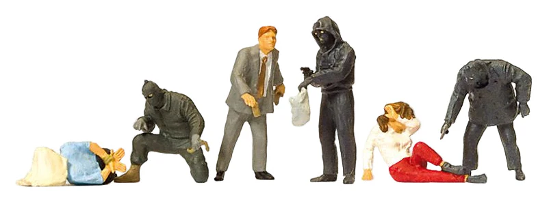 PR10588 Armed Robbery Scene (6) Exclusive Figure Set