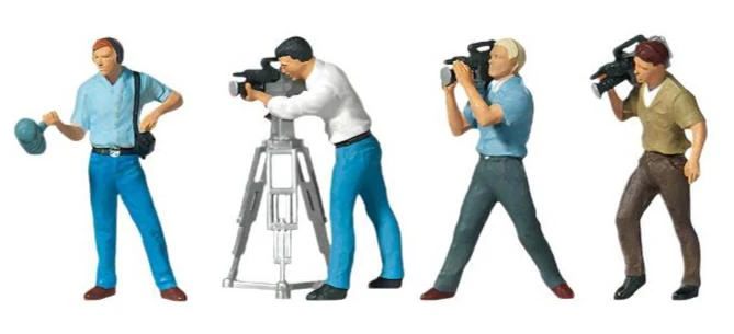 PR10421 TV Camera Crew (4) Exclusive Figure Set