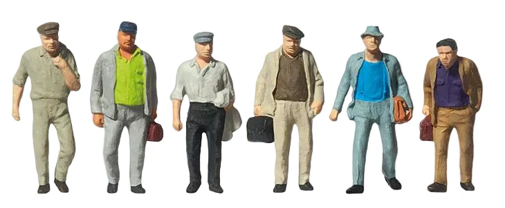 PR14086 Male Commuters (6) Standard Figure Set