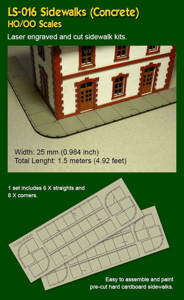 PLS-016 H0/00 Sidewalks Concrete - Image 2