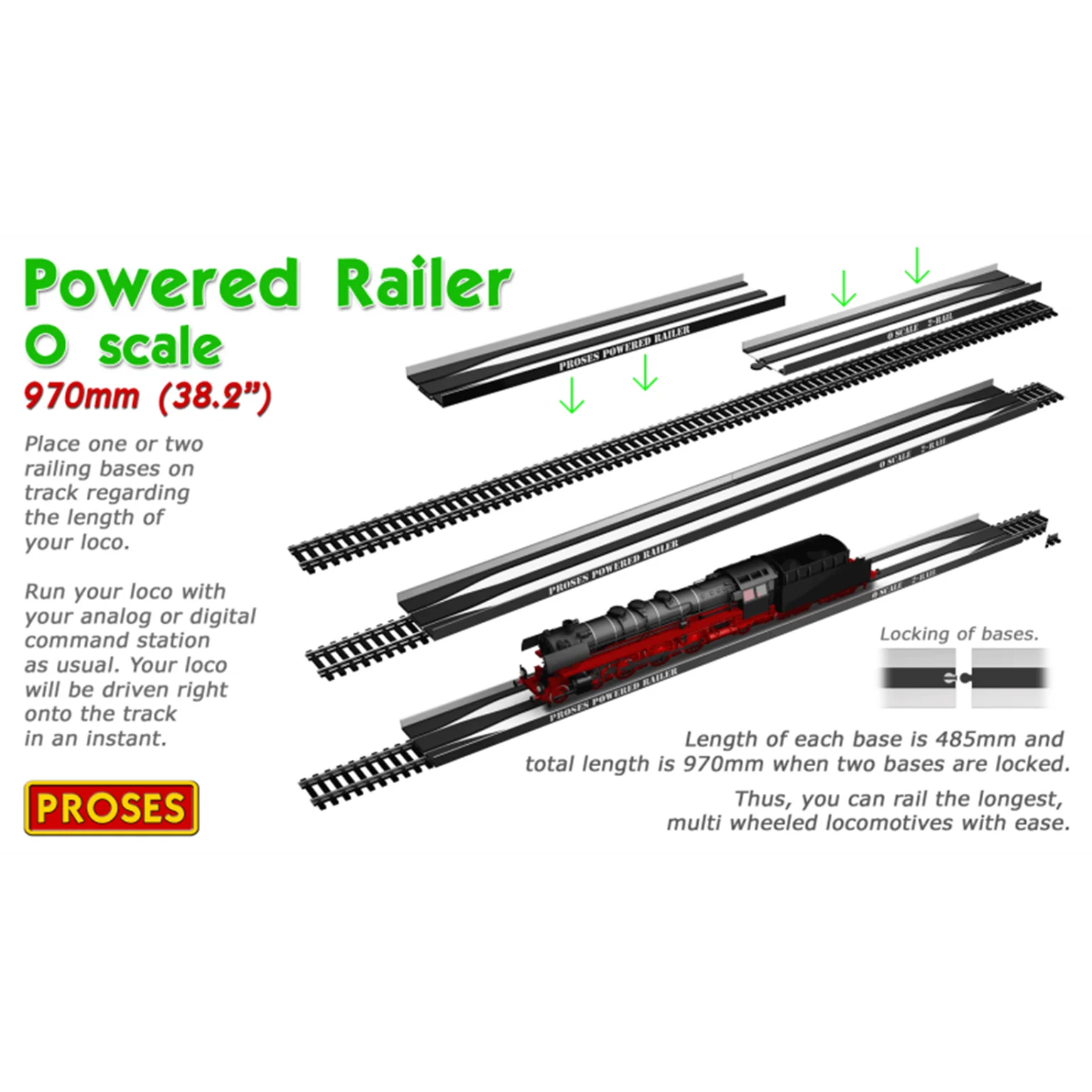 PRLR-04 O Gauge Powered Railer For Locos, Coaches and Wagons
