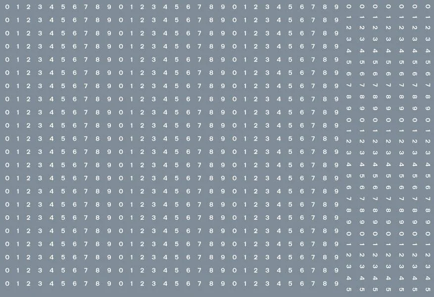 RT-ALL-0023 Numeric/alphabet sheet: white BR numbering (1mm high) Transfer